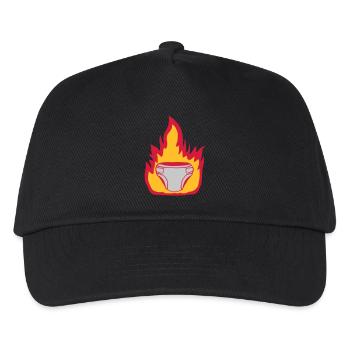 Fire diaper hot - Kids’ Baseball Cap - black - Front