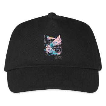 Soyez comme un papillon - Casquette de baseball Enfant - noir - Devant
