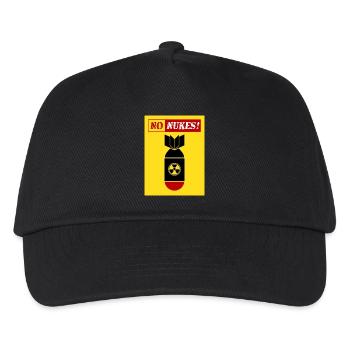 ANTI-ATOMWAFFEN | KEINE ATOMWAFFENBEWEGUNG - Kinder Basecap - Schwarz - Vorne