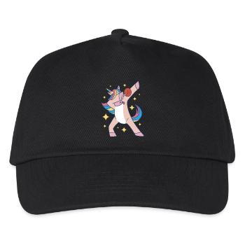 Dabbing Unicorn Tennis de table Raquette Tennis de table - Casquette de baseball Enfant - noir - Devant