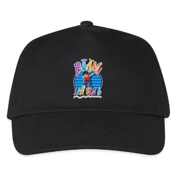 6. Geburtstag Kinder Fußball - Kinder Basecap - Schwarz - Vorne