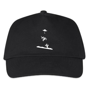 Cascade de motocross avec des extraterrestres et des vaches - Casquette de baseball Enfant - noir - Devant