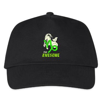 Cool Steinbock Statement Tierkreiszeichen Esoterik - Kinder Basecap - Schwarz - Vorne