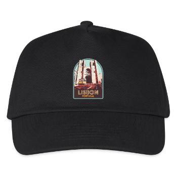 Lisbon, beautiful city Portugal cathedral tram - Kids’ Baseball Cap - black - Front