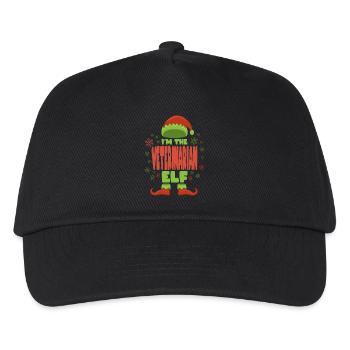Tierarzt Weihnachtself - Kinder Basecap - Schwarz - Vorne