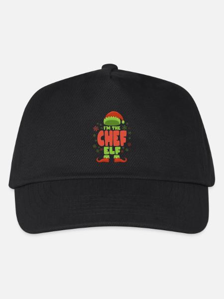 Chefkoch Weihnachtself - Kinder Basecap - Schwarz
