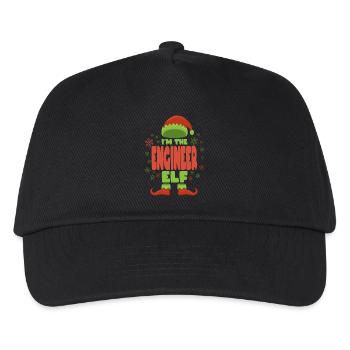 Ingenieur Weihnachtself - Kinder Basecap - Schwarz - Vorne