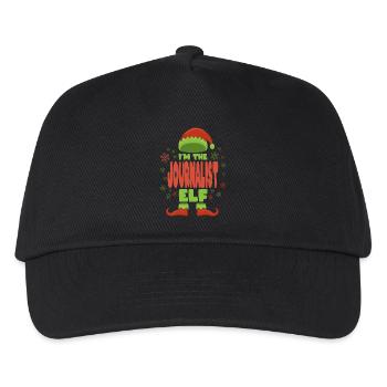 Journalist Weihnachtself - Kinder Basecap - Schwarz - Vorne