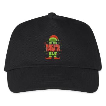 Translator Christmas Elf - Kids’ Baseball Cap - black - Front