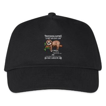 Cute Sloth Funny Saying Office Humor - Kids’ Baseball Cap - black - Front