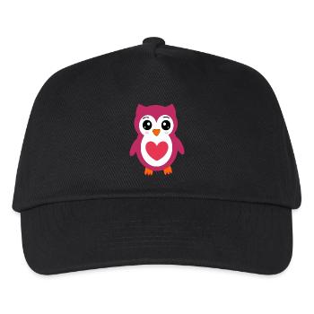 Valentines Pink Heart, Valentine's Day - Kids’ Baseball Cap - black - Front