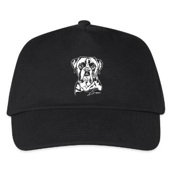 German BOXER Dog Portrait Wilsigns - Kids’ Baseball Cap - black - Front