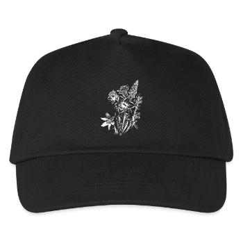 Osterglocken Blumen Frühling Bergkristall - Kinder Basecap - Schwarz - Vorne