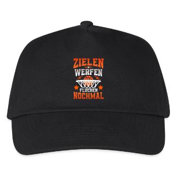 Basketball Basketballer - Kinder Basecap - Schwarz - Vorne