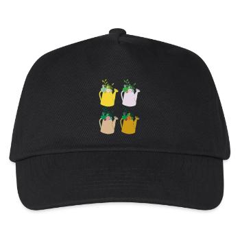 Gießkanne 4 - Kinder Basecap - Schwarz - Vorne