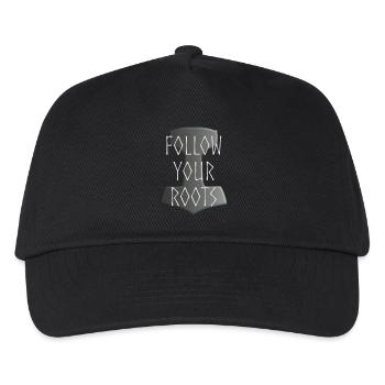 Mjölnir Donar Hammer Thor - Follow your Roots grey - Kids’ Baseball Cap - black - Front