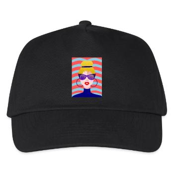 WIFE. DAUGHTER. ADOLESCENT. WOMEN'S DAY - Kids’ Baseball Cap - black - Front