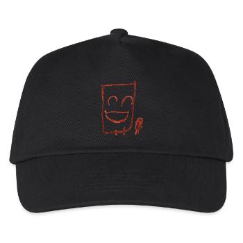 Glückliche Kerle (transparent) - Kinder Basecap - Schwarz - Vorne