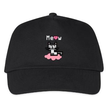 Holy Burma Cat on a pink cloud - Kids’ Baseball Cap - black - Front