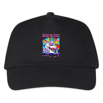 Zauberhaftes PS-Shirt für Träumer - Kinder Basecap - Schwarz - Vorne
