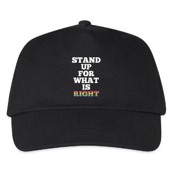 Pride Month LGBTQ - Stand Up For What is Right - Kids’ Baseball Cap - black - Front