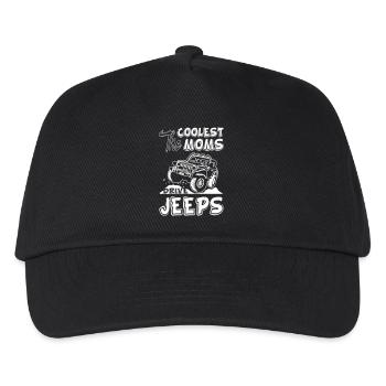 The Coolest Dads Drive Jeeps - Kids’ Baseball Cap - black - Front