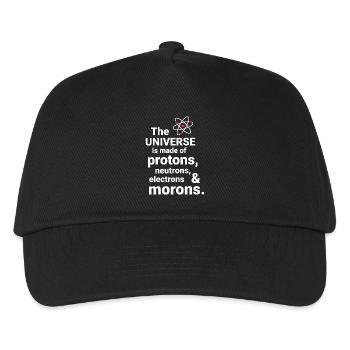 The Universe is made of protons, neutrorns - Kids’ Baseball Cap - black - Front