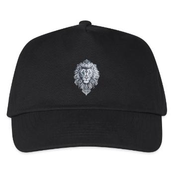 Lion head style Maori tattoo - Kids’ Baseball Cap - black - Front