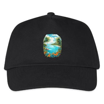 Caribbean Island - Kids’ Baseball Cap - black - Front