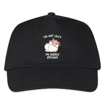 Hamster Kuscheltier Haustiere Heimtier Statement - Kinder Basecap - Schwarz - Vorne