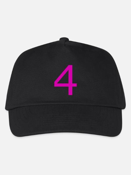 4 - Kinder Basecap - Schwarz