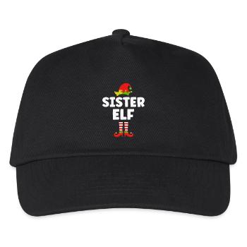 Sœur Elfe Noël - Casquette de baseball Enfant - noir - Devant
