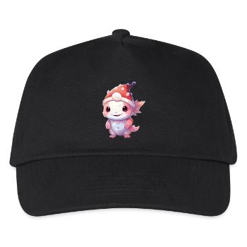 Christmas Miracle Axolotl: Laughter Under the Cap - Kids’ Baseball Cap - black - Front