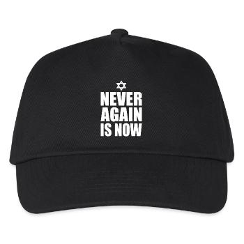 Never again is now - Kids’ Baseball Cap - black - Front