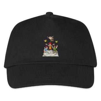 Scène d’escalade - Casquette de baseball Enfant - noir - Devant