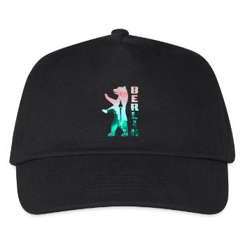 Berlin Bear Alex TV Tower - Kids’ Baseball Cap - black - Front