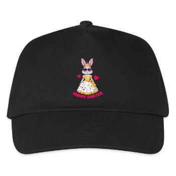 Osterhase Königin - Kinder Basecap - Schwarz - Vorne