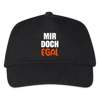 Ist Mir Egal Statement Haltung Relax - Kinder Basecap - Schwarz - Vorne