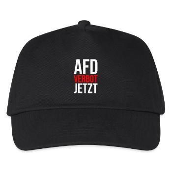 AFD VERBOT JETZT - Kinder Basecap - Schwarz - Vorne