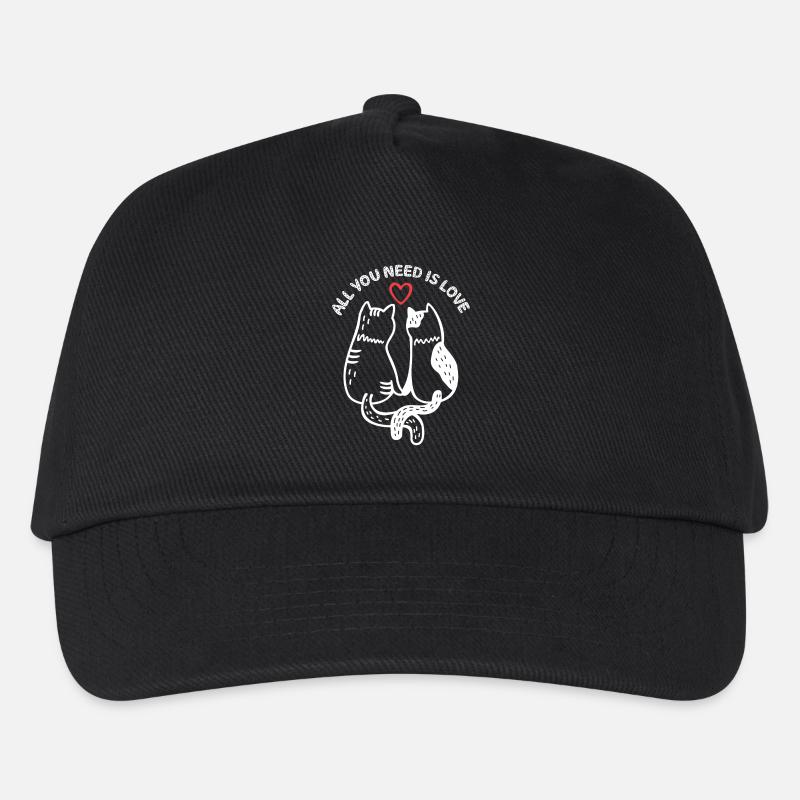 Cats - All You Need is Love - Kids’ Baseball Cap - black