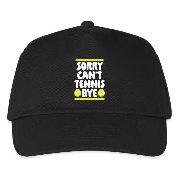 Désolé ne peut pas Tennis Bye citation drôle Sport Dire - Casquette de baseball Enfant - noir - Devant