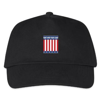 Fight with your heart!! - Win at all costs! - Kids’ Baseball Cap - black - Front