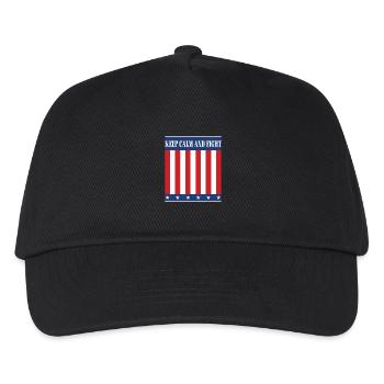 Keep Calm and Fight - Stay calm and fight! - Kids’ Baseball Cap - black - Front