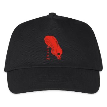 Red Alien Skull - Kids’ Baseball Cap - black - Front