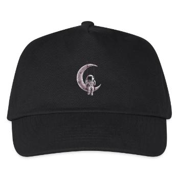 Astronaut On Moon Swing Space Adventure - Kids’ Baseball Cap - black - Front