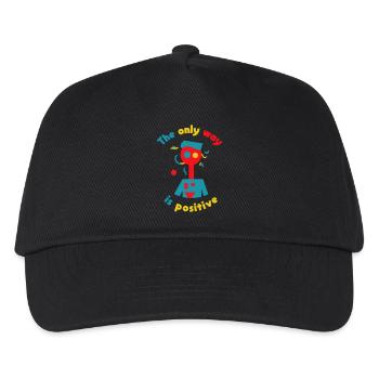 TheOnlyWayIsPositive - Mat Rose - Kinder Basecap - Schwarz - Vorne