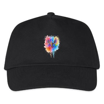 Rushing Watercolor Phoenix - Kids’ Baseball Cap - black - Front