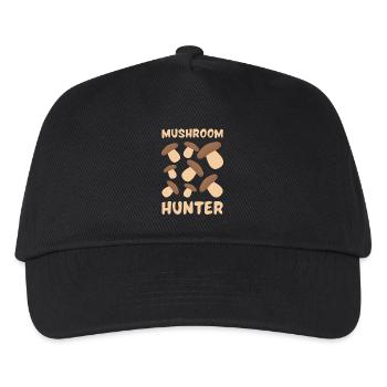 Mushroom hunter - Kids’ Baseball Cap - black - Front
