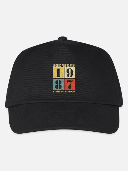 Original Calendrier 1987 Vintage anniversaire rétr - Basecap til børn - sort