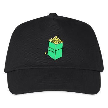 popcorn 02 - Kinder Basecap - Schwarz - Vorne
